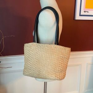Vintage Giorgio Armani Collection Basketweave Tote